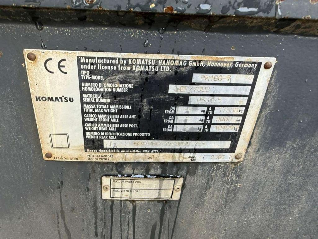 Komatsu PW160 Photo 2