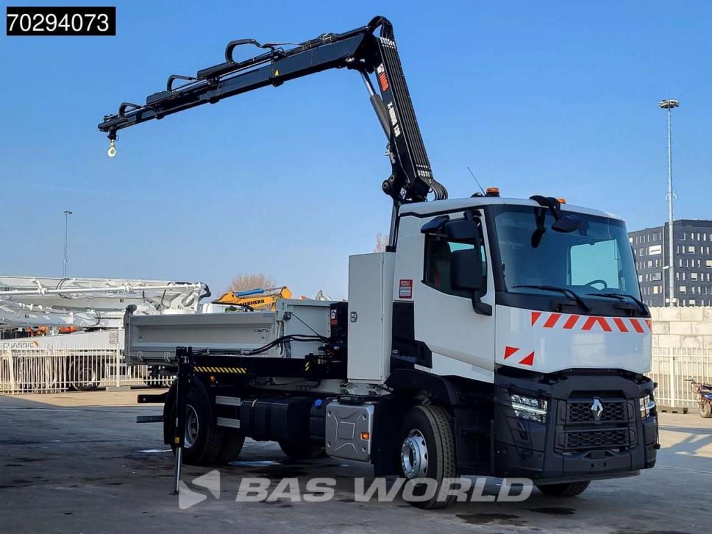 Renault C 430 4X2 NEW! HIAB X-Hiduo 138 Crane 6m3 Dautel 3-Side tipper Euro 6 Photo 2