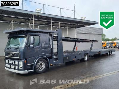 Volvo FM 340 FM 4X2 Tijhof Car transporter Full Air suspension Automatic Euro 3 sold by BAS World B.V.