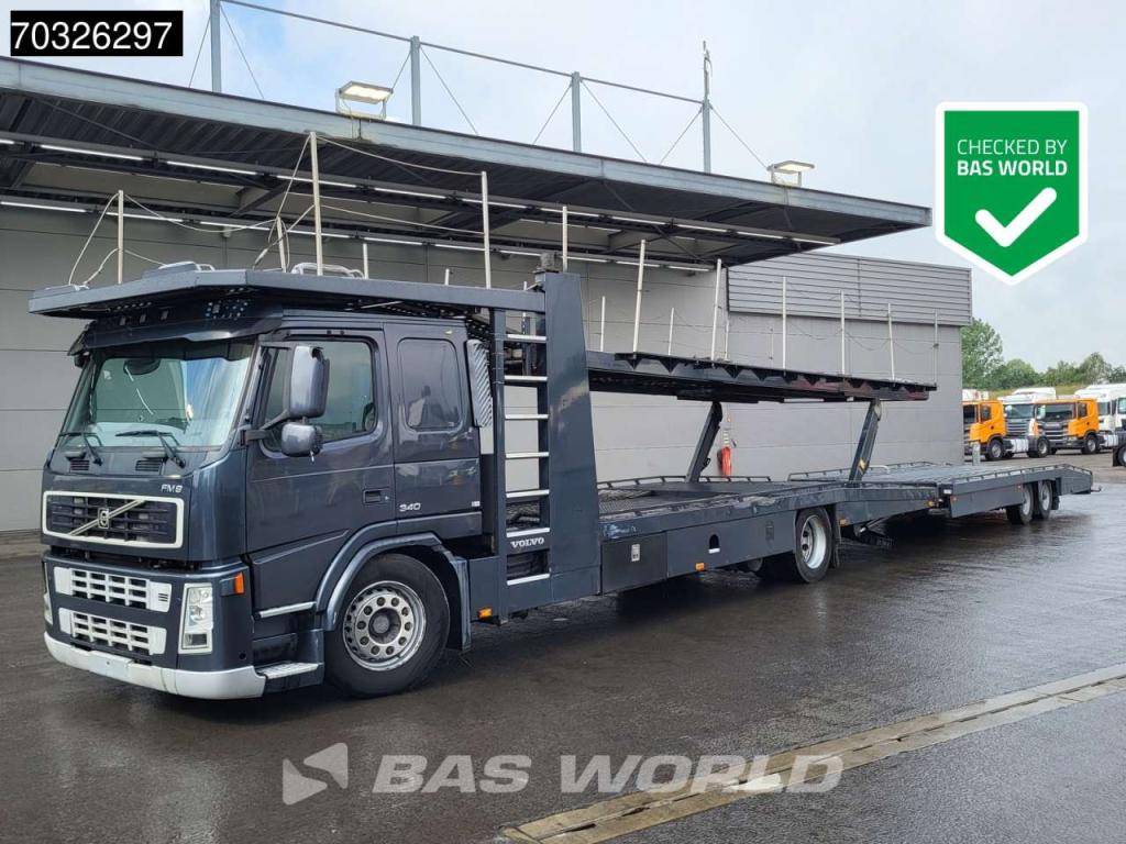 Volvo FM 340 FM 4X2 Tijhof Car transporter Full Air suspension Automatic Euro 3 Photo 1