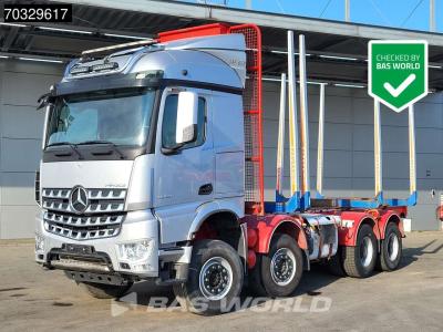 Mercedes-Benz Arocs 3658 8X4 ALUCAR Holztransporter Full Steel suspension Big-Axle Automatic Euro 6 sold by BAS World B.V.