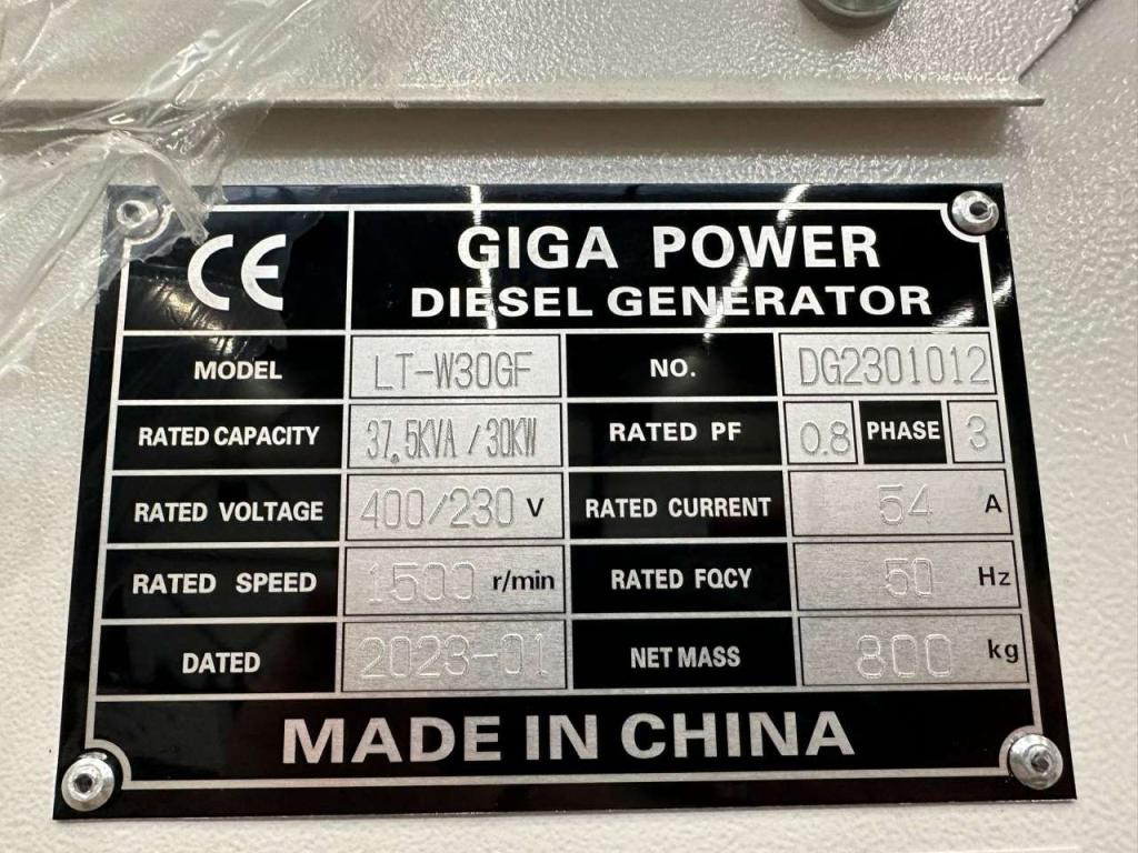 Giga Power LT-W30GF 37.5 kVA silent generator set Photo 18