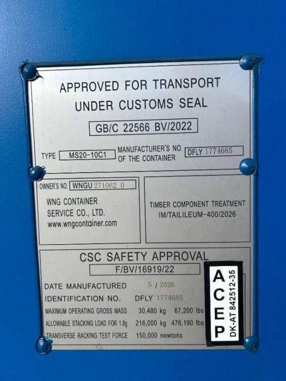 Container 20FT NEW - DPX-29096 Container Photo 8