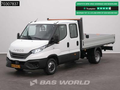 Iveco Daily 35C21 3.0L Automaat Open Laadbak Dubbel Cabine 210PK Dubbellucht 3,5t Trekgewicht ACC LED Air sold by BAS World B.V.
